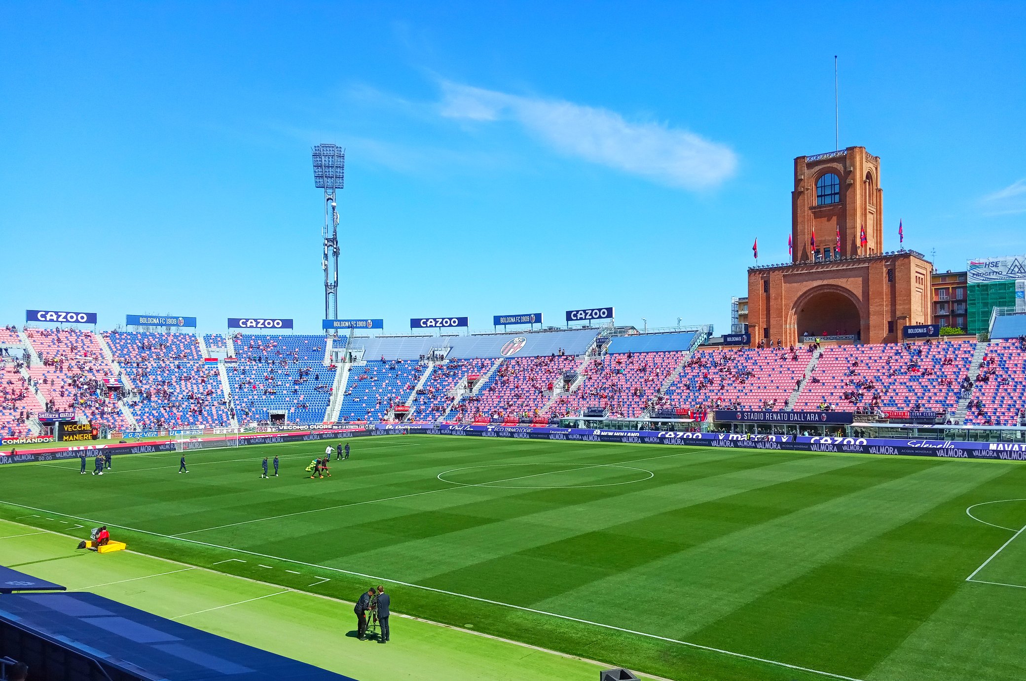 Stadion Bologni gdzie gra Kacper Urbański