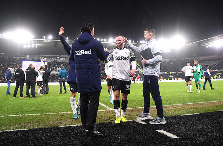 Wayne Rooney jako piłkarz Derby