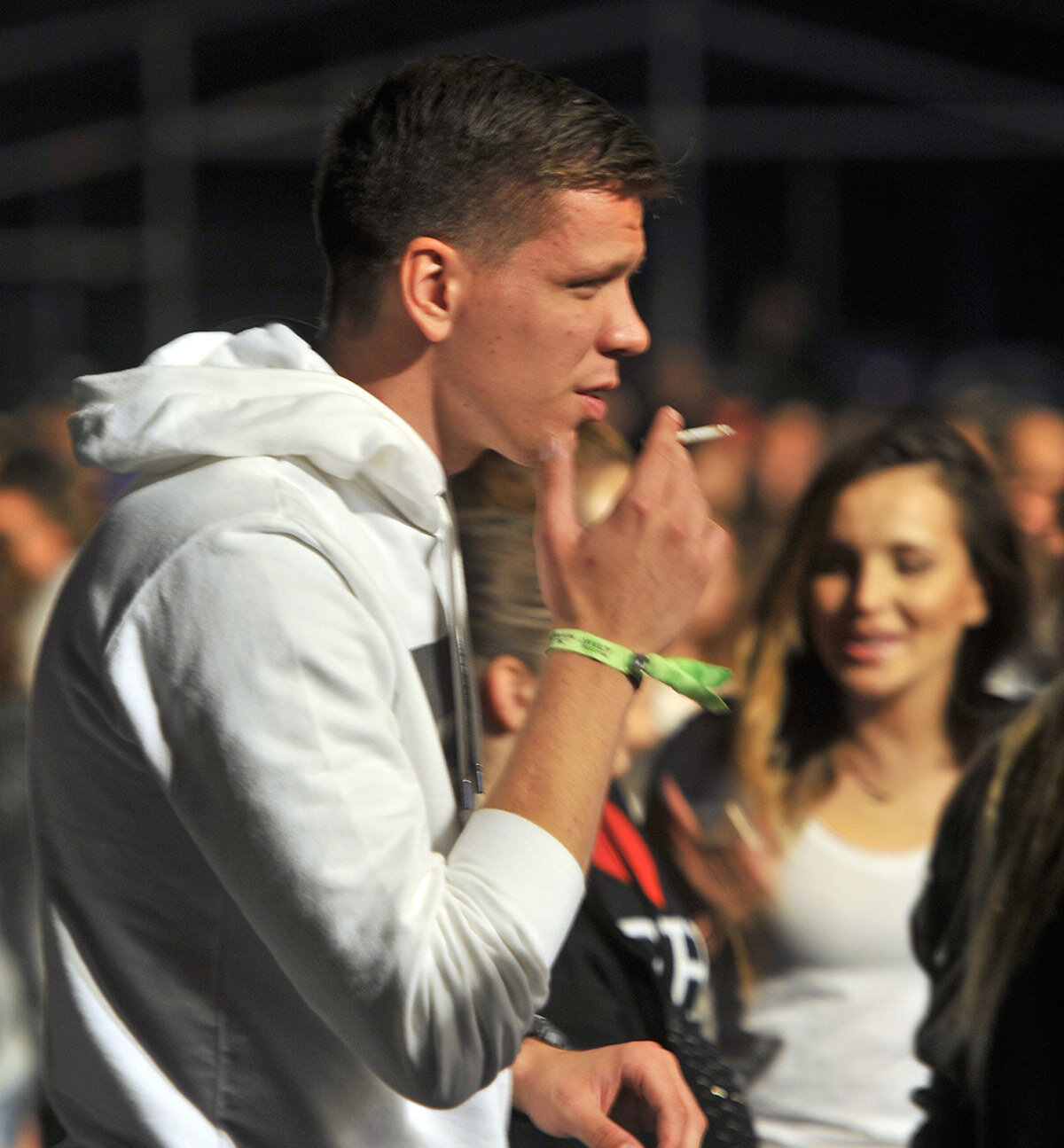 Wojciech Szczęsny pali w Gdyni