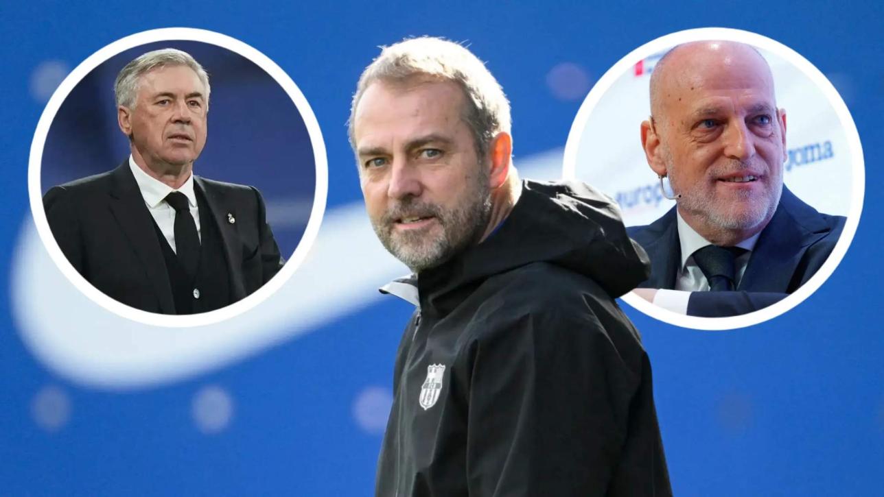 Hansi Flick Carlo Ancelotti Javier Tebas