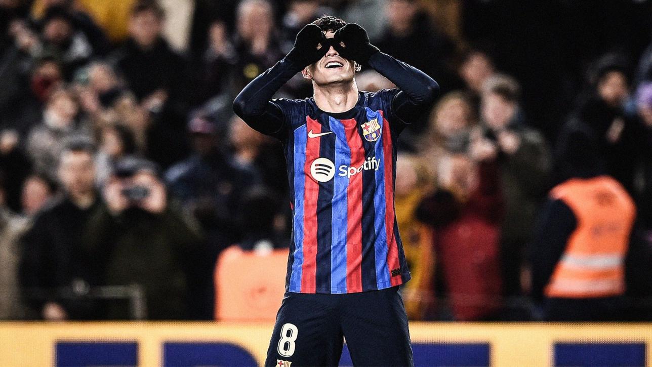 Pedri Barcelona Cieszynka